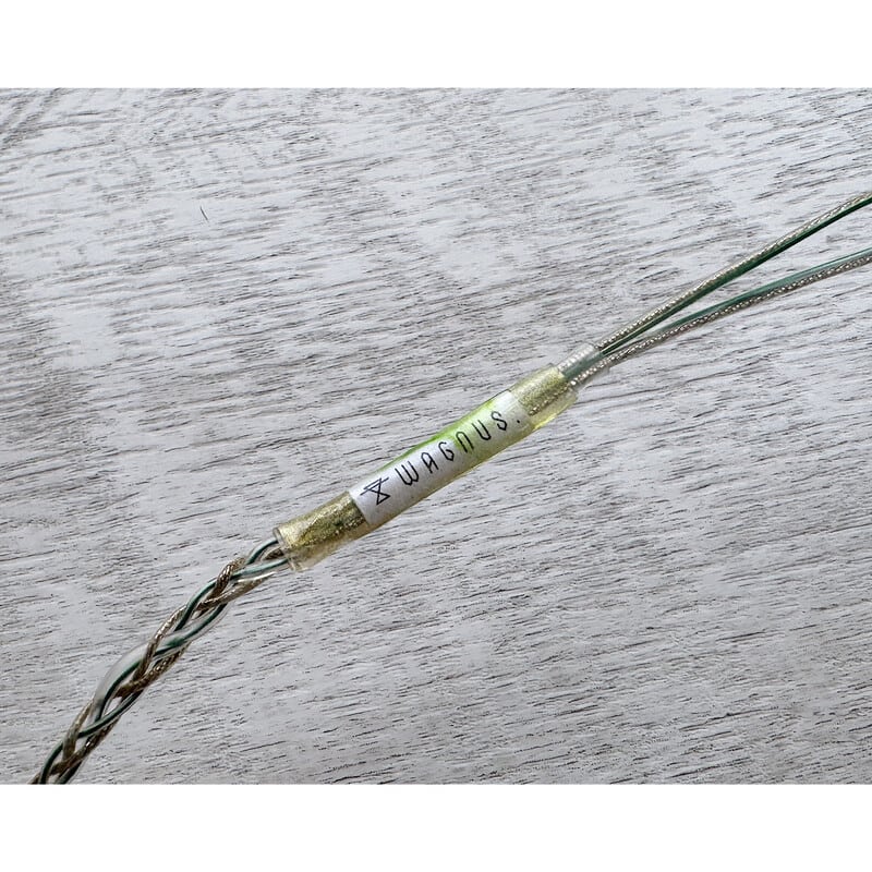 Vintage No.053 PERELMAN / 4.4mm 5極 トープラ販売製 CINQBES 純銅材 無メッキプラグ / Custom 2pin / ロゴ＆イヤーコネクタアートワーク