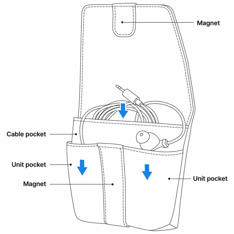 LEPIC IEM SNAP POUCH Silver [LPC-SP-SLV]