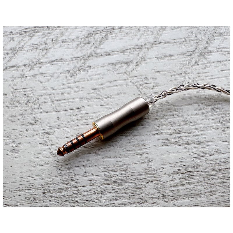 Vintage No.057 Rustbelt Alloy / 4.4mm 5極 トープラ販売製 CINQBES 純銅材 無メッキプラグ / Custom 2pin / ロゴ＆イヤーコネクタアートワーク