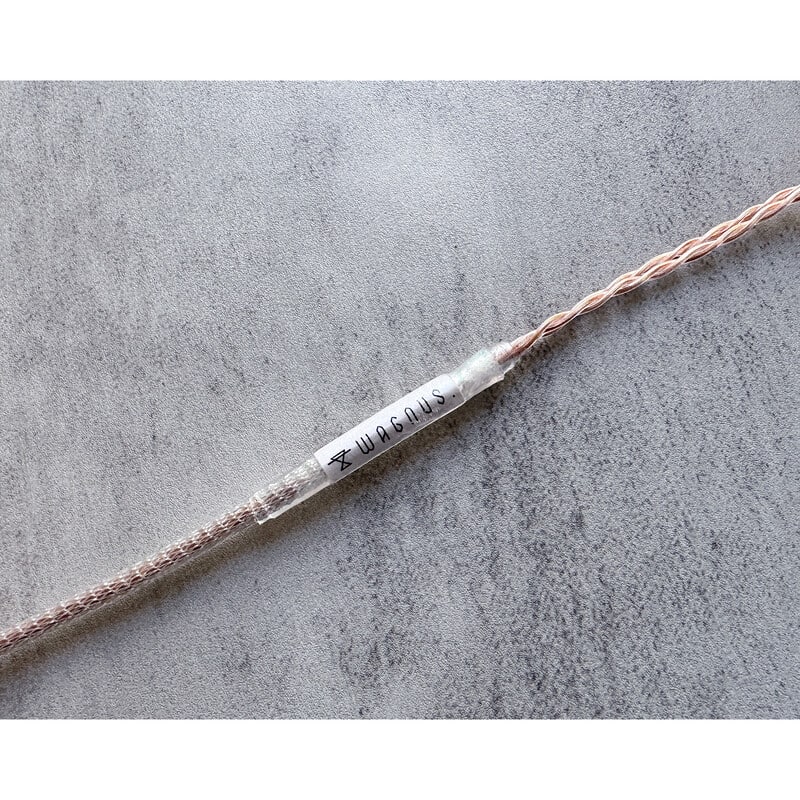Isotope Knot / 4.4mm 5極 トープラ販売製 CINQBES 純銅材 無メッキプラグ / Custom 2pin / ロゴ&イヤーコネクタアートワーク