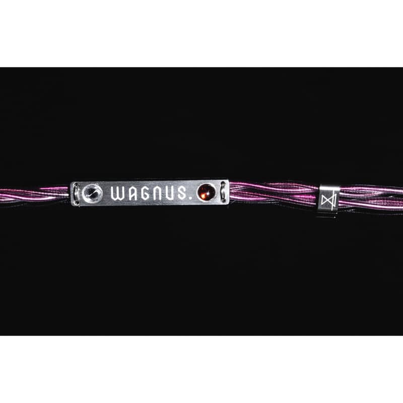 Xyra Sheep / WAGNUS. Original 4.4mm 5-pole Plug EIR - “ARGENTA” / WAGNUS. Original IEM 2pin EIR - “ARGENTA” / NDT製法仕様/専用ロゴプレート ガーネット・シングル装飾