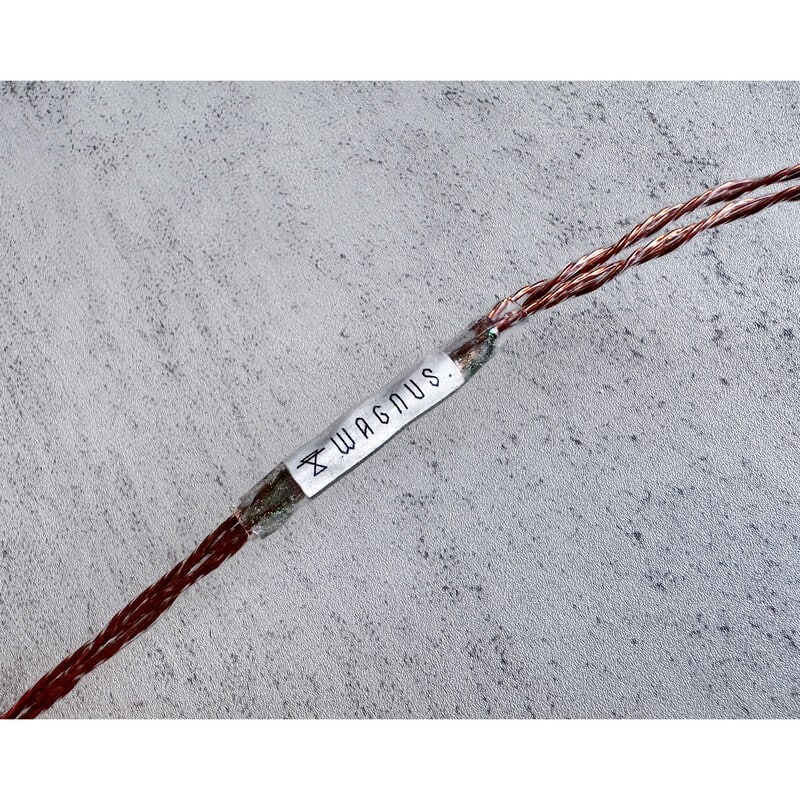 Vintage No.071 “Havenite” / 4.4mm 5極 トープラ販売製 CINQBES 純銅材 無メッキプラグ / XXX-G 2pin / ロゴ&イヤーコネクタアートワーク