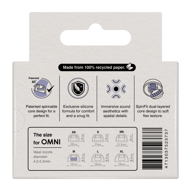 SpinFit OMNI M 1ペア [OMNI-M]