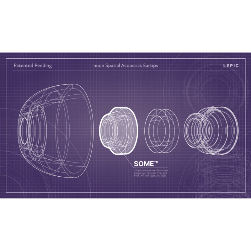 nuon 空間音響イヤーピース voice+ for AirPods Pro / L size (L 2pair) [LPC-NV-APP-L]