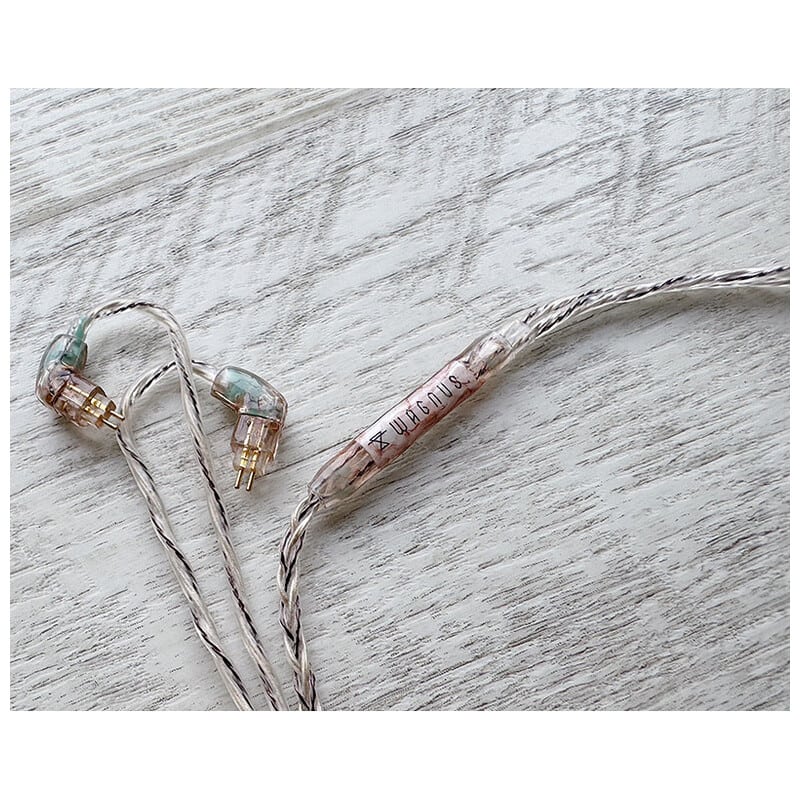 Vintage No.057 Rustbelt Alloy / 4.4mm 5極 トープラ販売製 CINQBES 純銅材 無メッキプラグ / Custom 2pin / ロゴ＆イヤーコネクタアートワーク