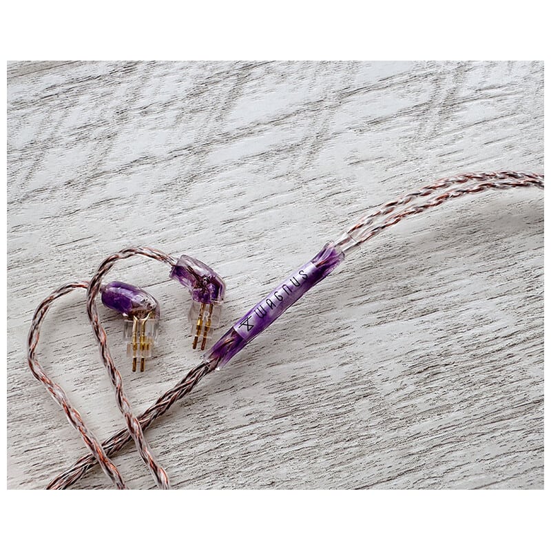 Vintage No.058 HYDRA / 4.4mm 5極 トープラ販売製 CINQBES 純銅材 無メッキプラグ / Custom 2pin / ロゴ＆イヤーコネクタアートワーク