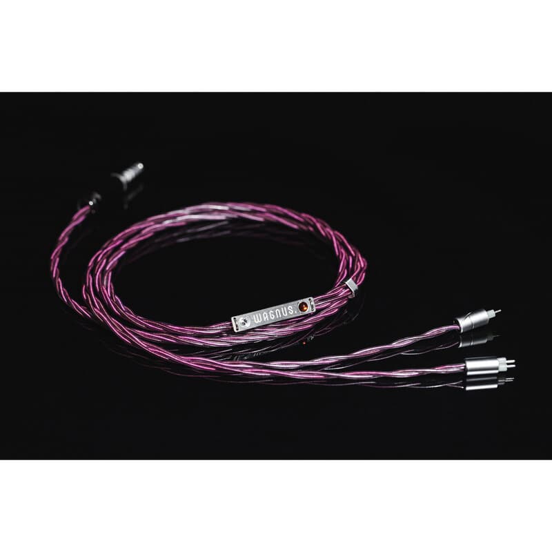 Xyra Sheep / WAGNUS. Original 4.4mm 5-pole Plug EIR - “ARGENTA” / WAGNUS. Original IEM 2pin EIR - “ARGENTA” / NDT製法仕様/専用ロゴプレート ガーネット・シングル装飾