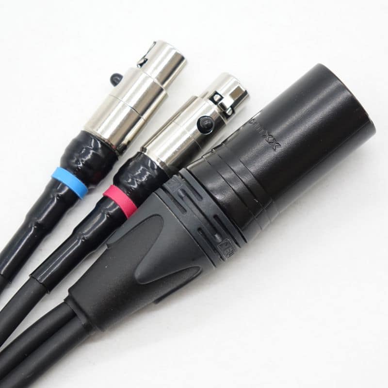 Audeza用HPケーブル 4pinXLR to ﾐﾆ4pinXLR*2