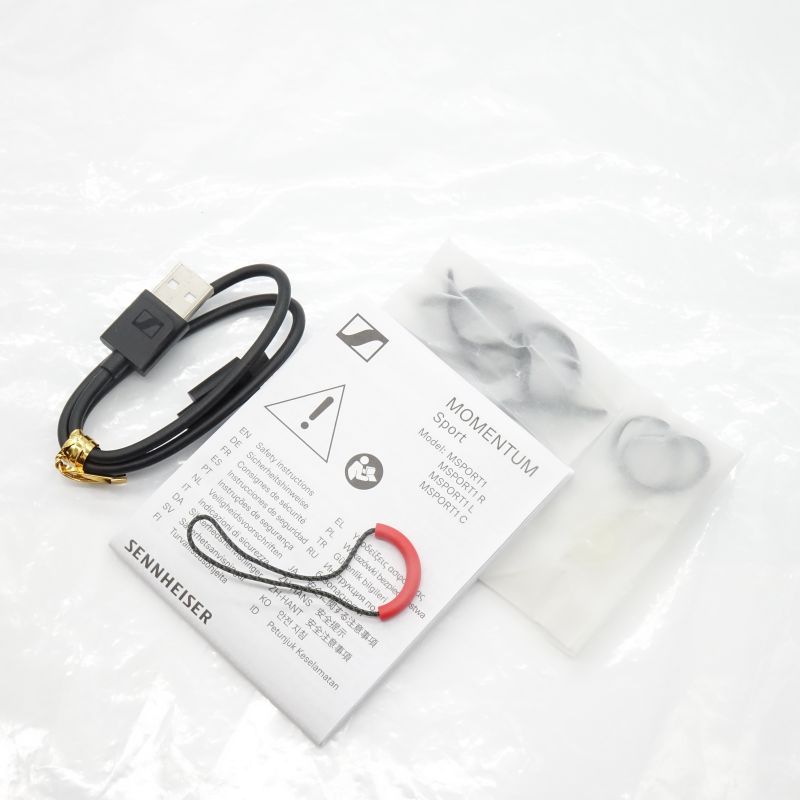 SENNHEISER MOMENTUM Sport Black [MSPORT1 Black] ABランク 中古