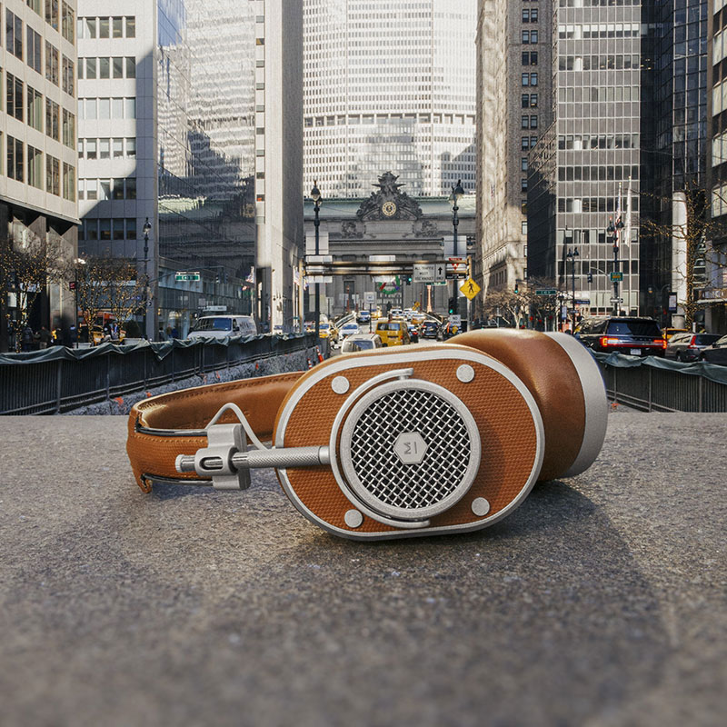 MH40 Wireless Over Ear Headphone - SIlver/Brown MH40S2-W
