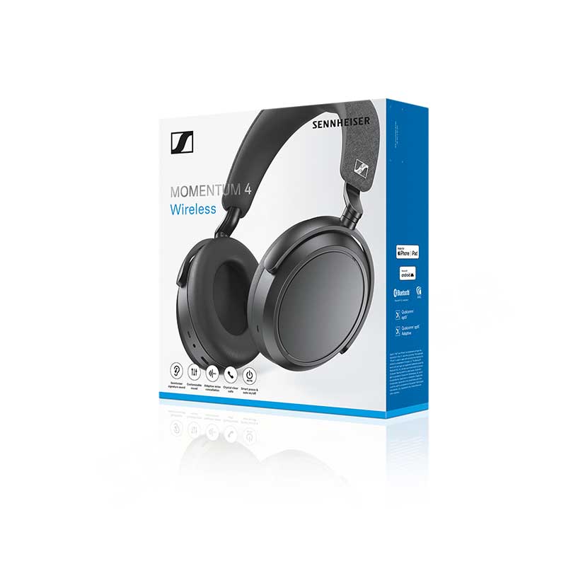 SENNHEISER MOMENTUM 4 Wireless BLACK [M4AEBT BLACK]｜フジヤエービック