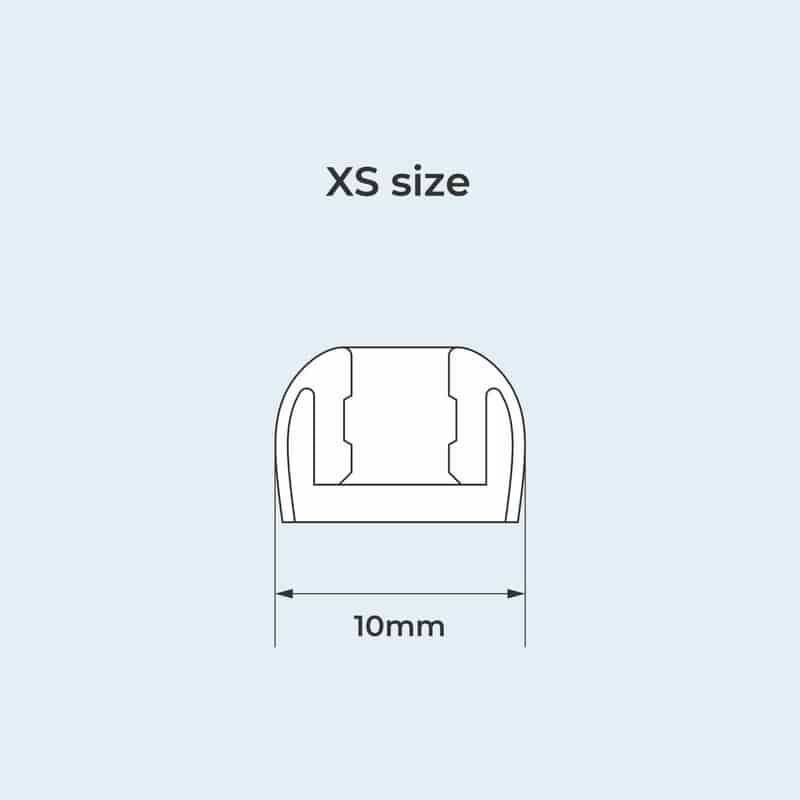 ディープマウントイヤーピース for TWS XS size 3set・ブラック [HP-DME04K-TWS]（2025年12月3日発売予定）