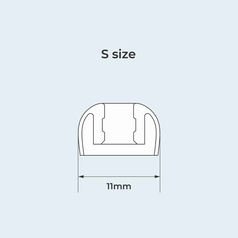 ディープマウントイヤーピース ZONE for TWS S size 3set・クリア [HP-DME23CL-TWS]（2025年12月3日発売予定）