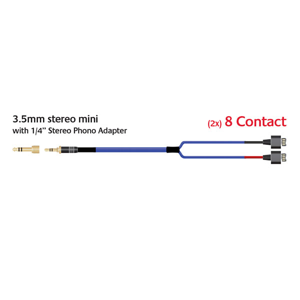 BLUE HEAVEN HEADPHONE CABLE for AUDEZE EL-8 2m