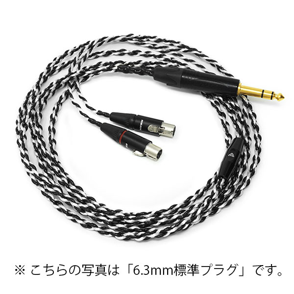 AUDEZE Premium Black-Silver headphone cable for LCD/プレミアム 