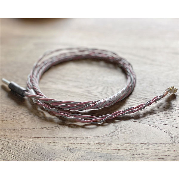 Vintage NEVE Console wire “Rupert”(Stripe) 4.4mm 5極 トープラ販売製 CINQBES 純銅材 銀メッキプラグ MMCX イヤーコネクタ装飾