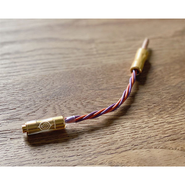 Vintage NEVE Console wire “Ames” Conversion cable IN側：4.4mm 5極 トープラ販売製 金メッキプラグ（メス） OUT側：2.5mm 4極 トープラ販売製 CINQBES 純銅材 無メッキプラグ（オス）
