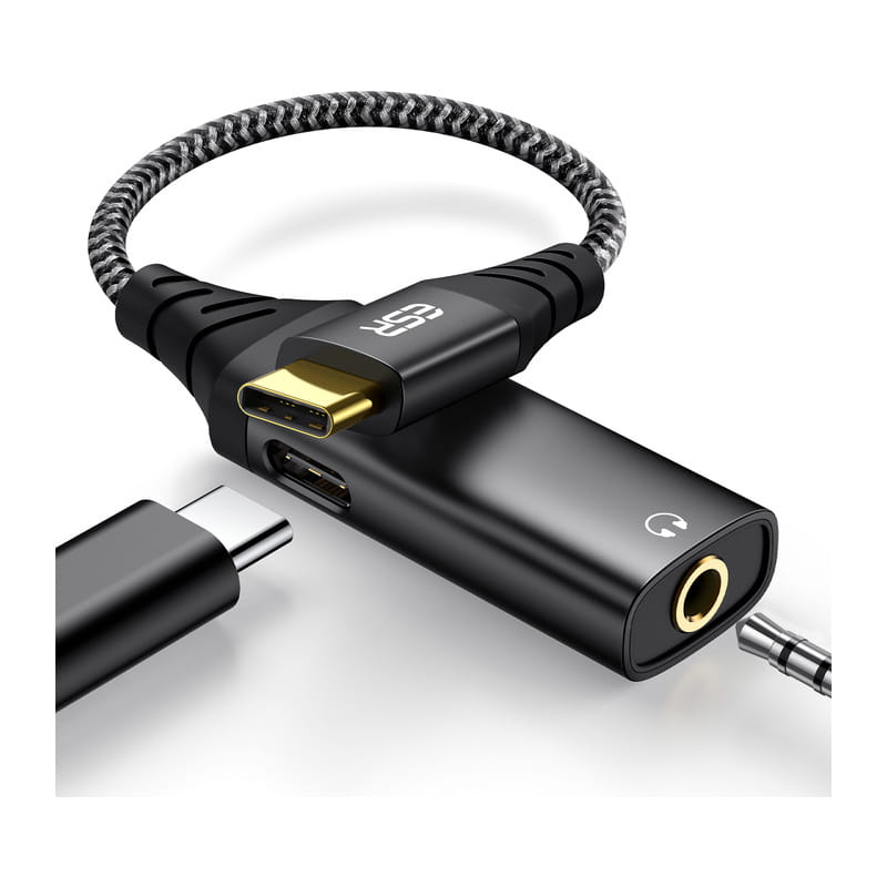 2-in-1 USB-C PD Headphone Jack Adapter