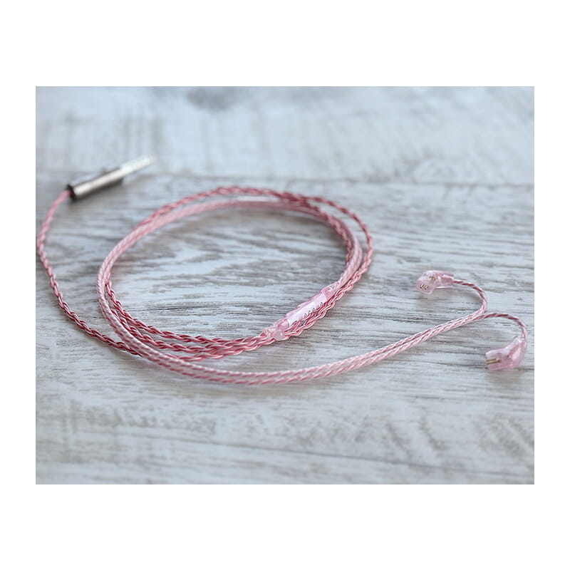 Sakura Fubuki “Quartz”/4.4mm 5極 トープラ販売製 黄銅材 銀メッキプラグ/qdc/ロゴ＆イヤーコネクタ 桜クォーツアートワーク