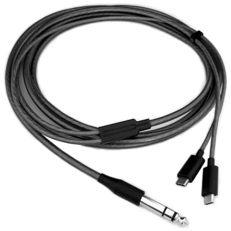 Binom-ER用ケーブル【銀メッキ銅線】据置用Y字ケーブル (6.3mm/2.5m) [YS-1]