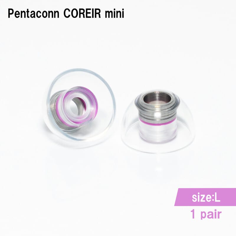 Pentaconn COREIR mini -ペンタコン コレイル ミニ- STAINLESS STEEL L 1ペア Red [PTM11-L]