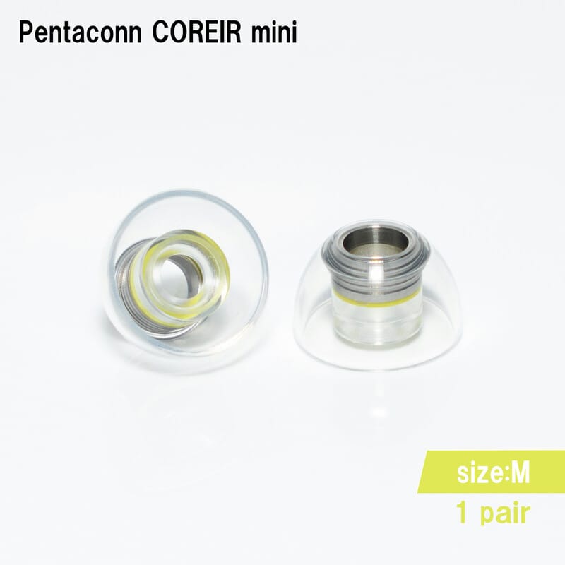 Pentaconn COREIR mini -ペンタコン コレイル ミニ- STAINLESS STEEL M 1ペア Yellow [PTM11-M]