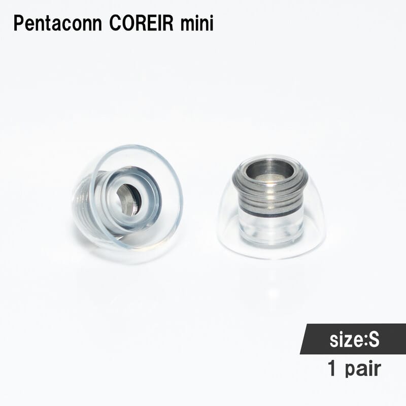 Pentaconn COREIR mini -ペンタコンコレイル ミニ- STAINLESS STEEL S 1ペア Black [PTM11-S]（2025年5月30日発売予定）