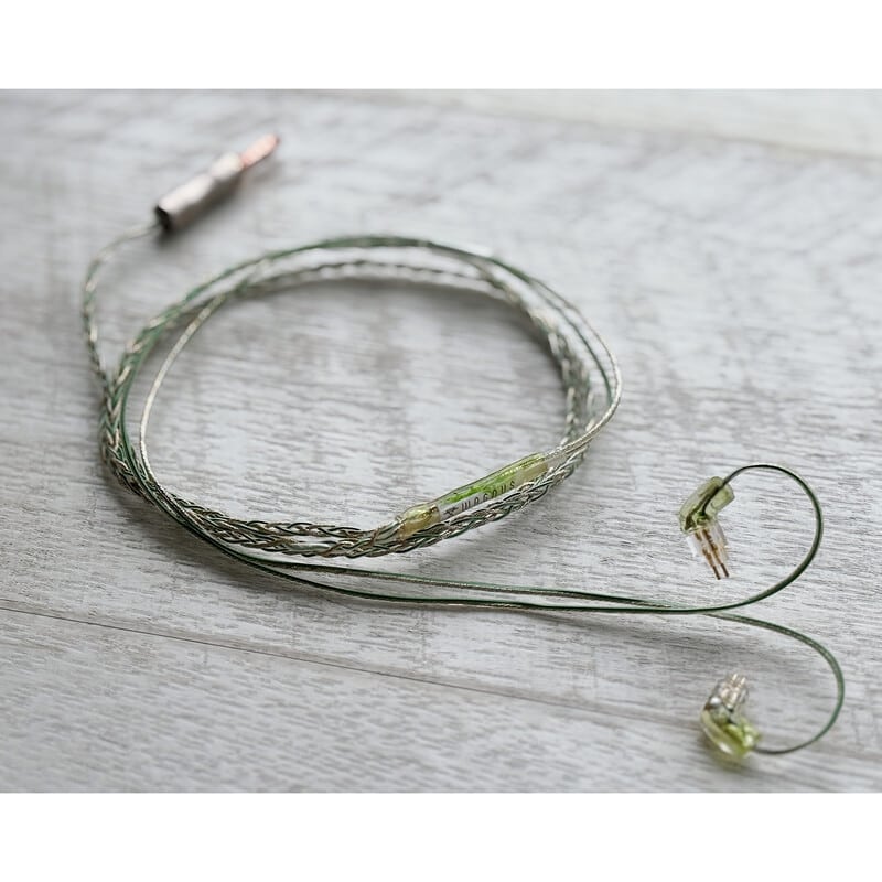 Vintage No.053 PERELMAN / 4.4mm 5極 トープラ販売製 CINQBES 純銅材 無メッキプラグ / Custom 2pin / ロゴ＆イヤーコネクタアートワーク