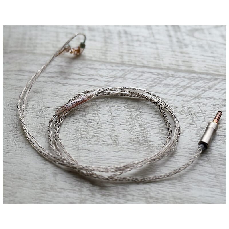 Vintage No.057 Rustbelt Alloy / 4.4mm 5極 トープラ販売製 CINQBES 純銅材 無メッキプラグ / Custom 2pin / ロゴ＆イヤーコネクタアートワーク