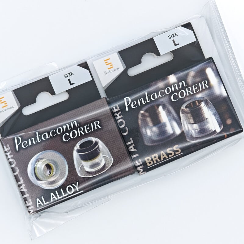 Pentaconn COREIR -ペンタコン コレイル- BRASS(黄銅) / AL ALLOY(アルミ) L 各1ペア Red [PTM-0102-L]