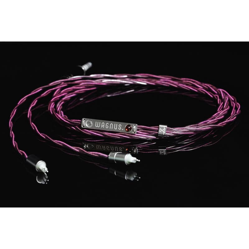 Xyra Sheep / WAGNUS. Original 4.4mm 5-pole Plug EIR - “ARGENTA” / WAGNUS. Original IEM 2pin EIR - “ARGENTA” / NDT製法仕様/専用ロゴプレート ガーネット・シングル装飾