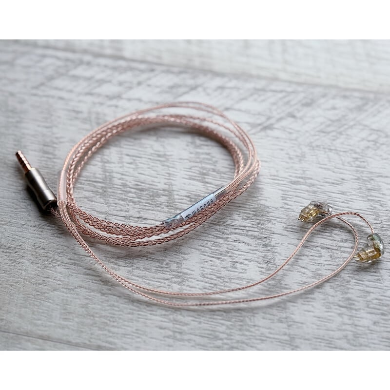 Vintage No.055 “STOJAR” / 4.4mm 5極 トープラ販売製 CINQBES 純銅材 無メッキプラグ / Custom 2pin / ロゴ&イヤーコネクタアートワーク