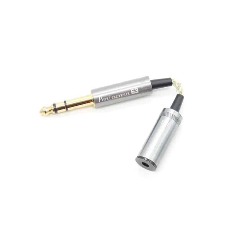 6.3mm OFC プラグ ⇔ 3.5mmジャック 変換ケー [NBH1-26-002]