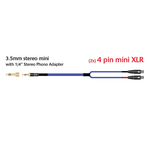 BLUE HEAVEN HEADPHONE CABLE for AUDEZE LCD 1.25m