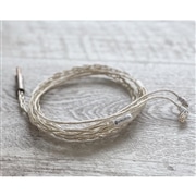 SUTRA 4.4mm 5極 トープラ販売製 CINQBES 純銅材 無メッキプラグ Custom 2pin オーロラアートワーク イヤーコネクタ装飾