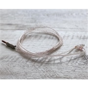 LOWENTIER 4.4mm 5極 トープラ販売製 CINQBES 純銅材 無メッキプラグ Custom 2pin オーロラアートワーク イヤーコネクタ装飾