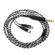 Premium Black-Silver headphone cable for LCD/プレミアムケーブル 6.3mm標準プラグ CBL-BL-1030