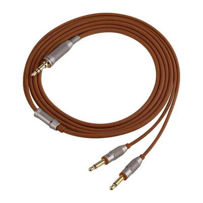 SIV-LUAN ヘッドホン用ケーブル 3.5mm - 3.5mm 2極(LR)(ブラウン) [SIV-LUAN-3.5 BRN-3.5mm2極(L/R)]