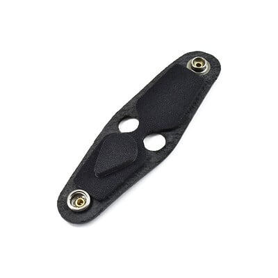 ケーブルが滑りにくいイヤフォンクリップ＜ケーブルを通す穴付き＞＜細めのケーブル用＞ ブラック [E590-BK]