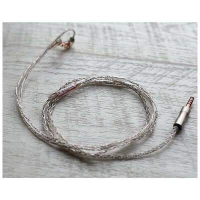 Vintage No.057 Rustbelt Alloy / 4.4mm 5極 トープラ販売製 CINQBES 純銅材 無メッキプラグ / Custom 2pin / ロゴ&イヤーコネクタアートワーク