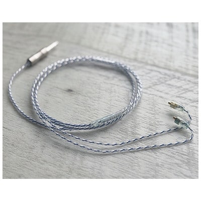 Antarctica Thawed / 4.4mm 5極 トープラ販売製黄銅材 銀メッキプラグ / MMCX / ロゴ&イヤーコネクタアートワーク カルセドニー装飾