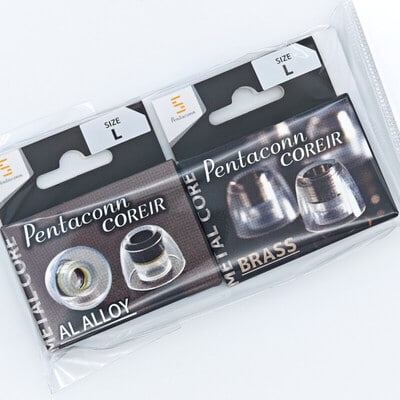 Pentaconn COREIR -ペンタコン コレイル- BRASS(黄銅) / AL ALLOY(アルミ) L 各1ペア Red [PTM-0102-L]