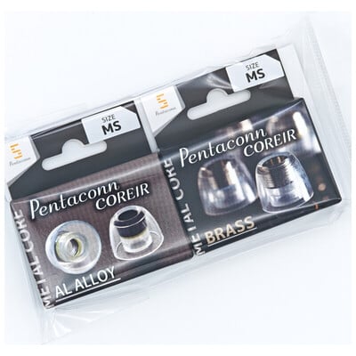 Pentaconn COREIR -ペンタコン コレイル- BRASS(黄銅) / AL ALLOY(アルミ) MS 各1ペア Blue [PTM-0102-MS]