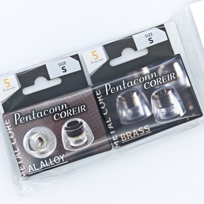 Pentaconn COREIR -ペンタコン コレイル- BRASS(黄銅) / AL ALLOY(アルミ) S 各1ペア Black [PTM-0102-S]