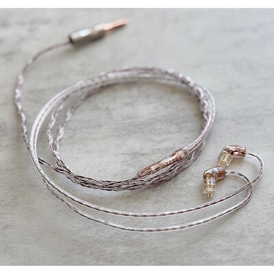 Vintage No.064 Encosil Roar / 4.4mm 5極 トープラ販売製 CINQBES純銅材 無メッキプラグ / Custom 2pin / ロゴ＆イヤーコネクタアートワーク