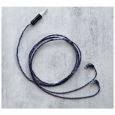 Eclipse Sheep / WAGNUS. Original 4.4mm 5-pole Plug EIR - ARGENTA / Custom 2pin / ロゴ＆イヤーコネクタアートワーク ブルーサファイア装飾