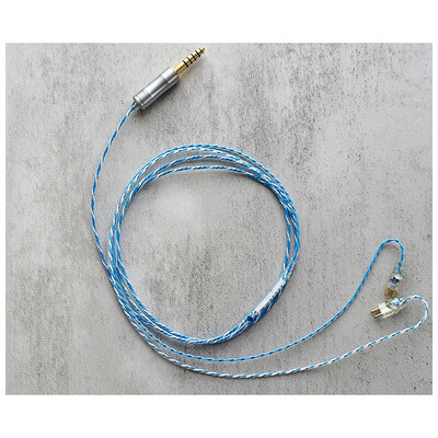 Nemophila (Cel) / WAGNUS. Original 4.4mm 5-pole Plug EIR - ORO / FitEar / ロゴ＆イヤーコネクタ ネモフィラアートワーク