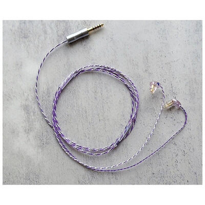 Nemophila (Vio) / WAGNUS. Original 4.4mm 5-pole Plug EIR - ORO / Custom 2pin / ロゴ＆イヤーコネクタ ネモフィラアートワーク