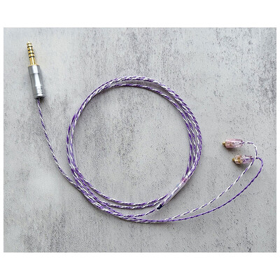 Nemophila (Vio) / WAGNUS. Original 4.4mm 5-pole Plug EIR - ORO / MMCX / ロゴ＆イヤーコネクタ ネモフィラアートワーク