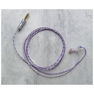 Nemophila (Vio) / WAGNUS. Original 4.4mm 5-pole Plug EIR - ORO / qdc / ロゴ＆イヤーコネクタ ネモフィラアートワーク